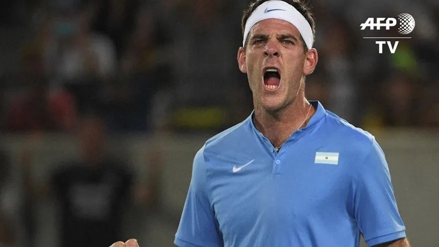 Del Potro dio la sorpresa y eliminó a Djokovic en primera ronda