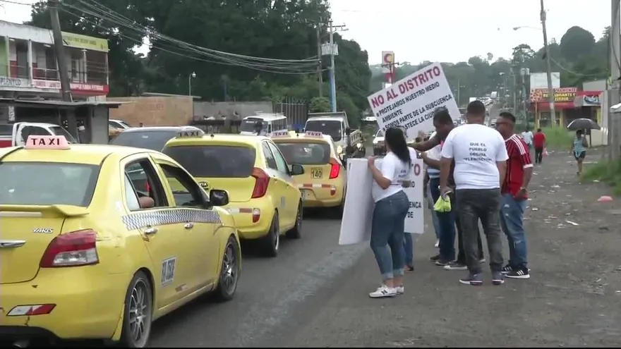 Manifiestan contra el nuevo distrito de Panamá Norte