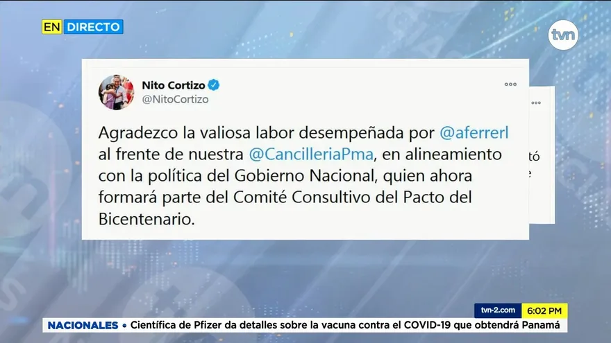 Erika Mouynes es la nueva ministra designada de Relaciones Exteriores