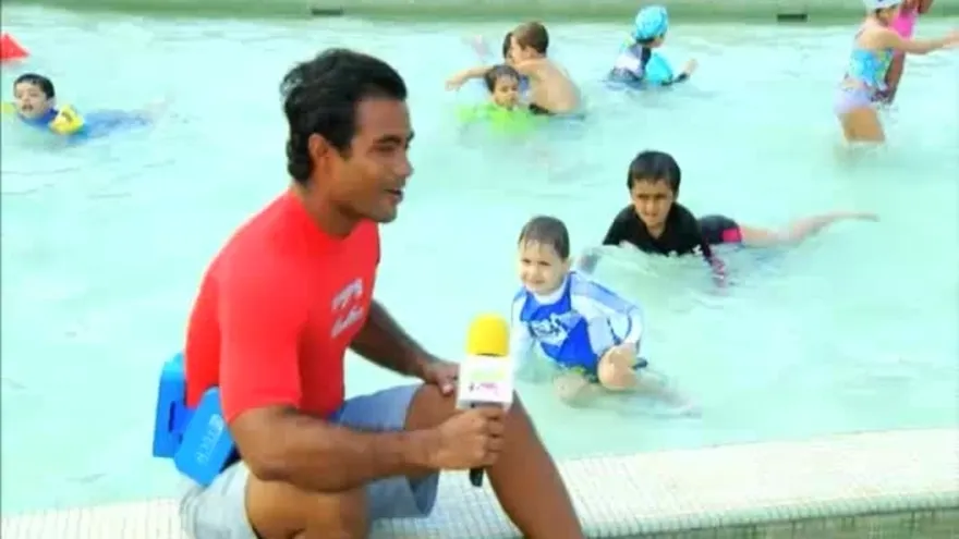 Curso de natación en verano