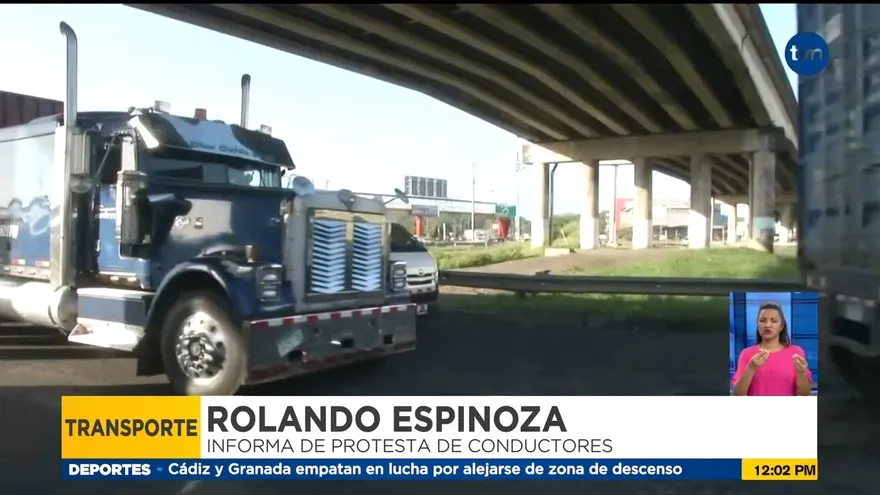 Conductores protestan en Colón