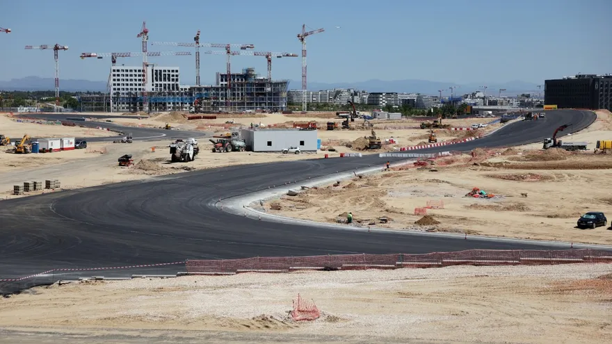 Circuito semiurbano de Fórmula 1 de Madrid en construcción