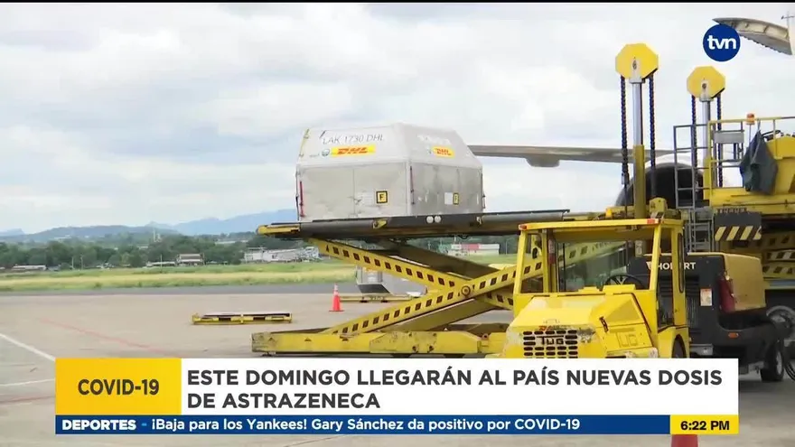 Este domingo llegarán unas 167 mil dosis de AstraZeneca