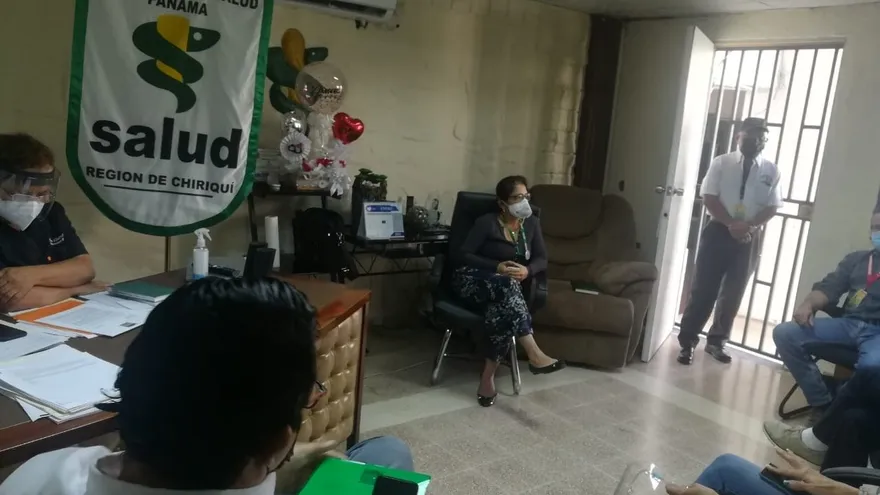 La directora regional de Salud de la provincia de Chiriquí lideró la reunión.