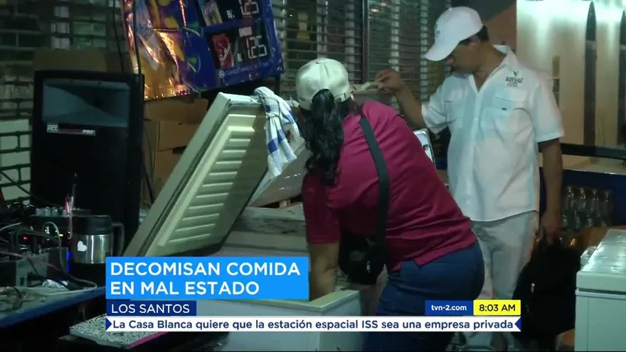 Decomisan comida en mal estado en Azuero