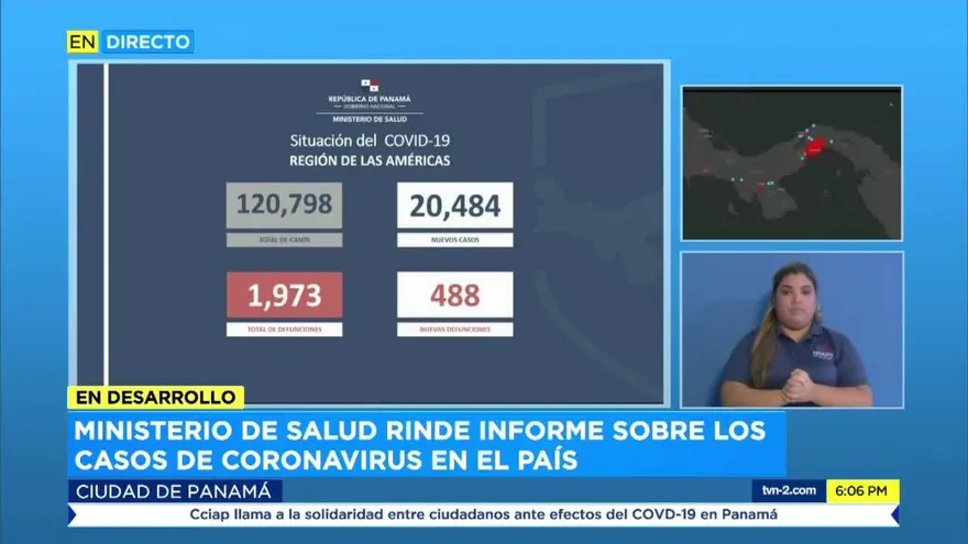 Suben a 24 las defunciones por COVID-19 en Panamá
