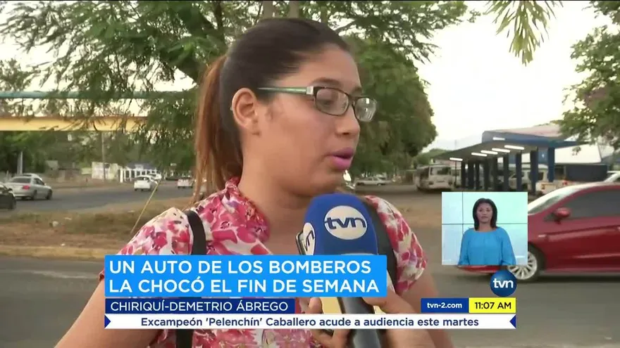 Afectada por accidente de autos de Bomberos pide le resuelvan daños