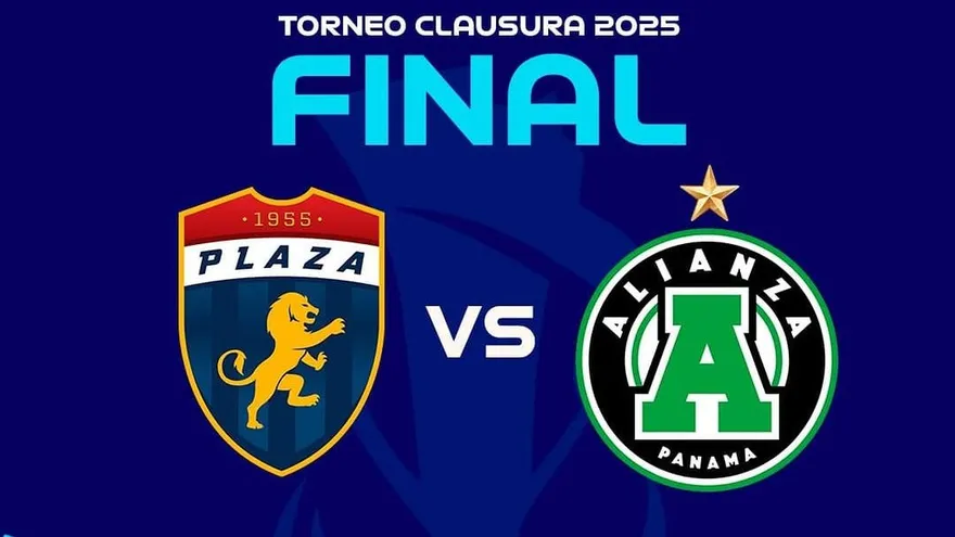 Arte de la final del Torneo Clausura 2025 de la LPF entre Plaza Amador y Alianza FC