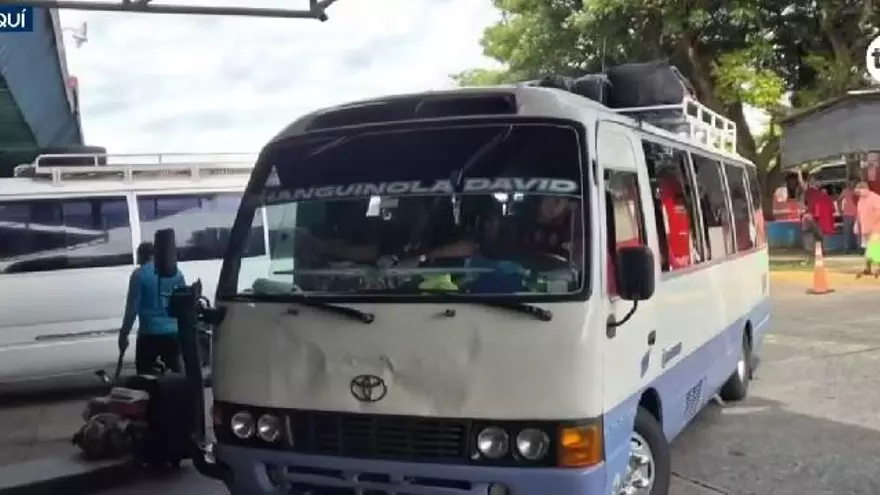 Ruta de buses Changuinola-David.