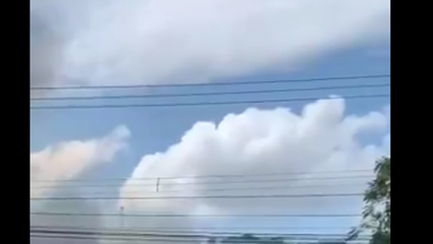 Captura de video del incendio