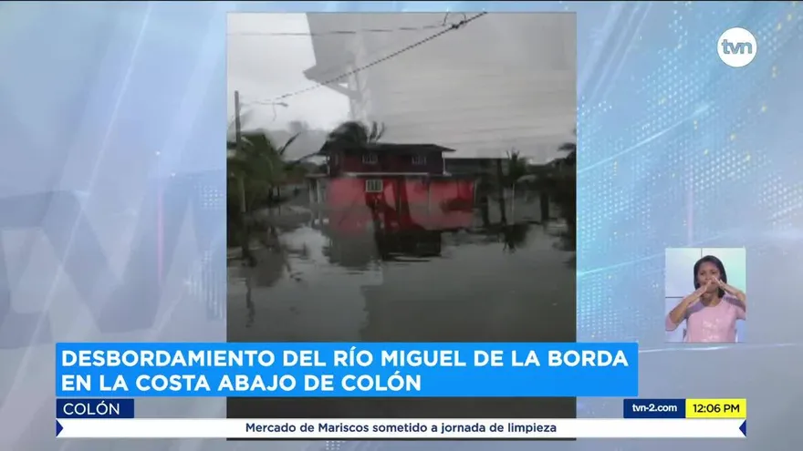 Se registran inundaciones en la provincia de Colón