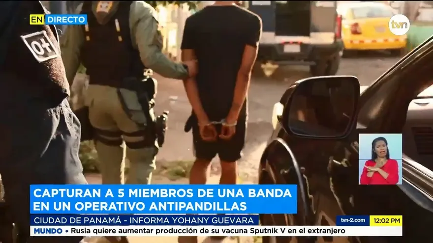 Aprehenden a cinco personas durante operativo antipandillas en San Miguelito