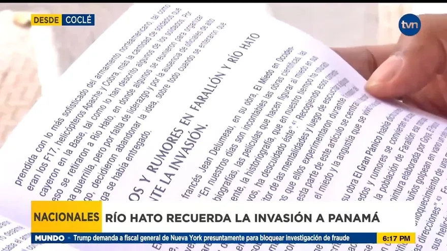 Residentes de Río Hato recuerdan el fatídico día de la Invasión