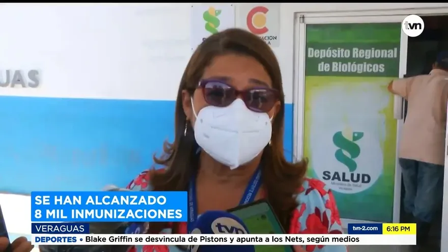 Veraguas alcanzan 8 mil inmunizaciones contra la COVID-19