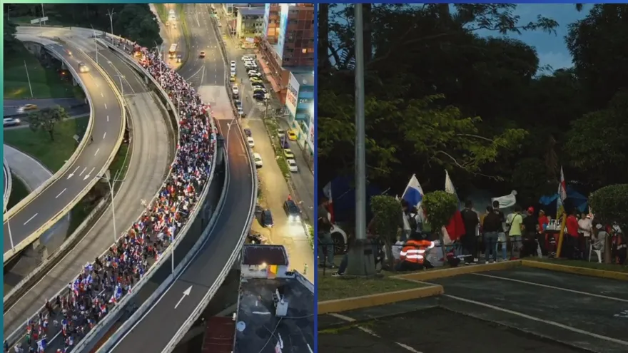 Marchas y manifestaciones fuera de la Corte Suprema de Justicia.