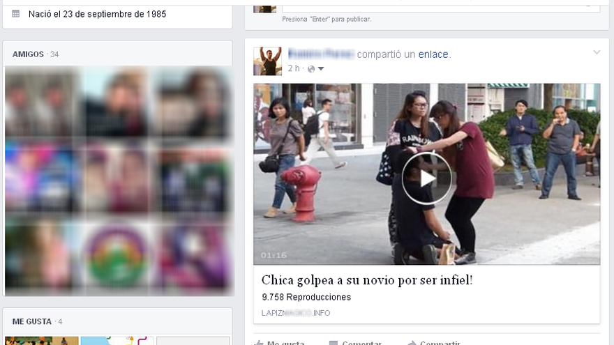 Videos falsos en Facebook.
