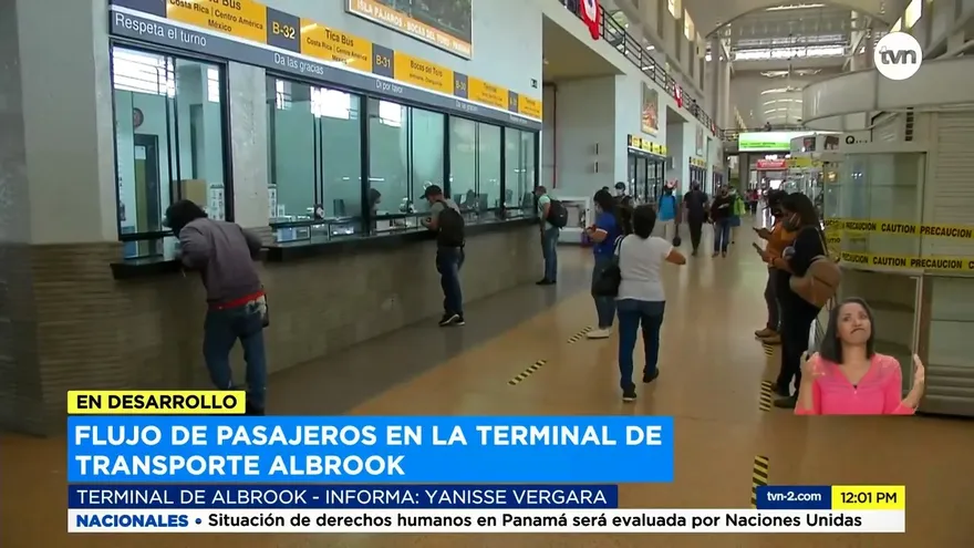 Se mantiene bajo el flujo de pasajeros en la Terminal de Albrook