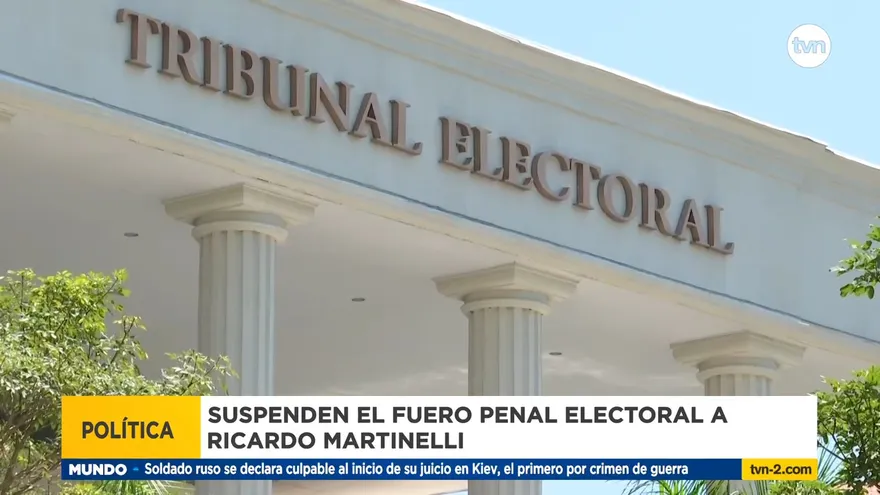 Ricardo Martinelli tiene el fuero penal electoral suspendido, según magistrados del TE