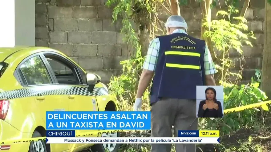 Asaltan a un taxista en David