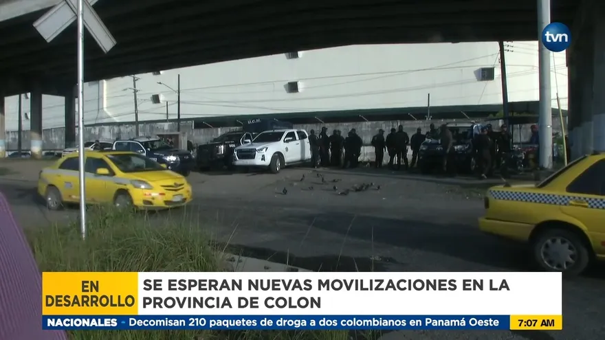 Se esperan movilizaciones por tercer día en Colón