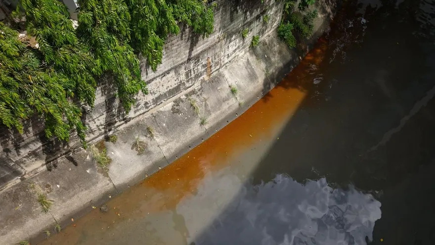 Contaminación en el río Matasnillo, sector de Obarrio, Bella Bista