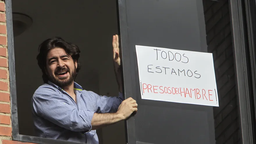 El dirigente del partido político Voluntad Popular Daniel Ceballos.