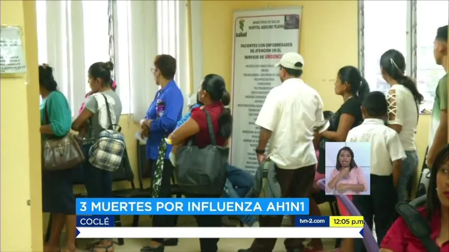 Tres personas mueren en Coclé por influenza