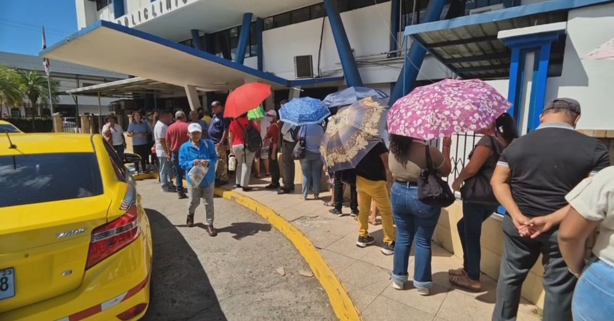 Pacientes se desmayan en largas filas por medicamentos en la policlínica de David