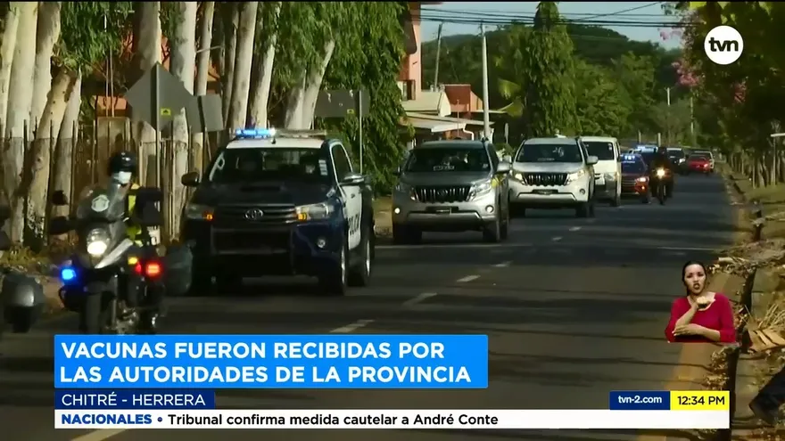 Llegan vacunas a la provincia de Herrera