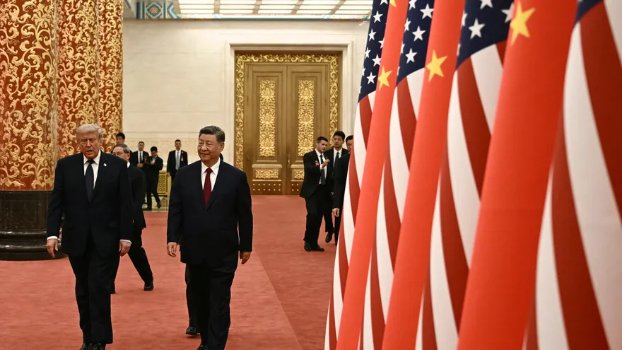 El presidente estadounidense, Donald Trump, y su homólogo chino, Xi Jinping.