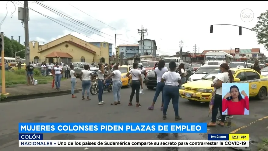 Realizan protesta en Colón