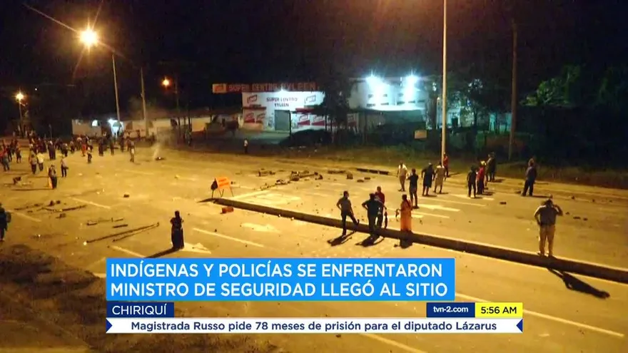 Varios heridos en protestas de indígenas en Chiriquí