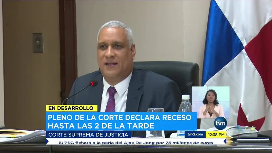 Decretan receso en sesión del Pleno de la CSJ