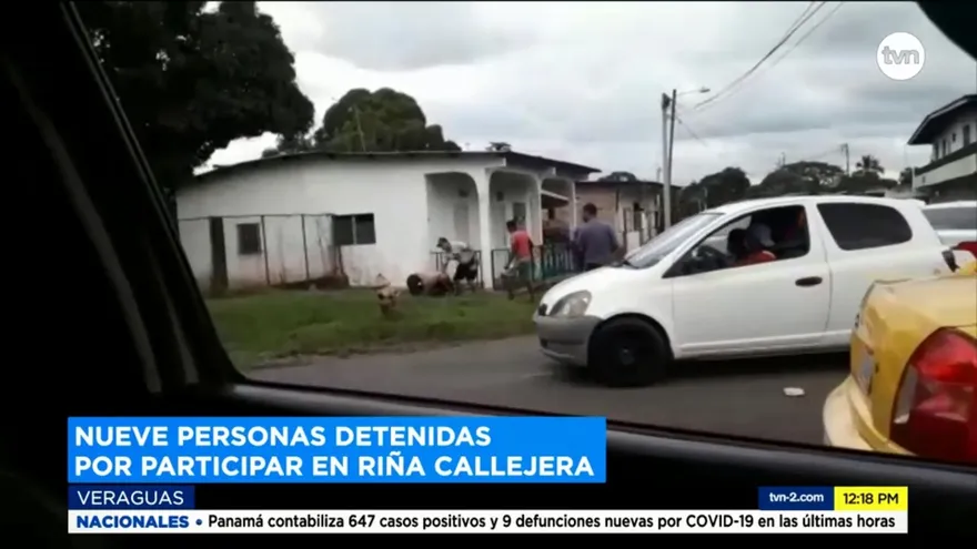 Riña deja a varias personas detenidas en Veraguas