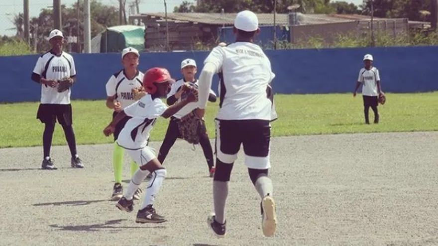 El equipo de Panamá A durante sus entrenamientos.