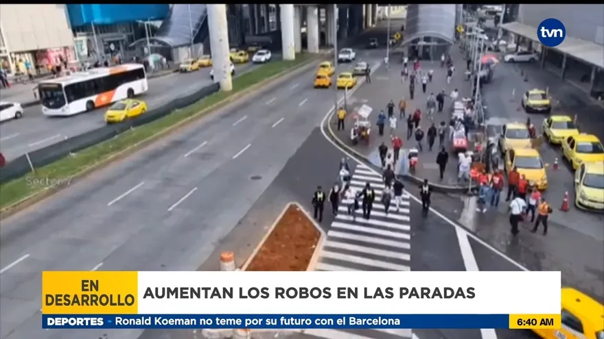 Aumentan robos en paradas en la capital
