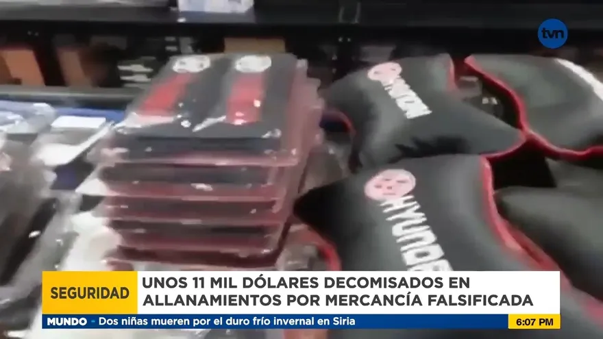 Decomisos por falsificación de productos de marcas famosas