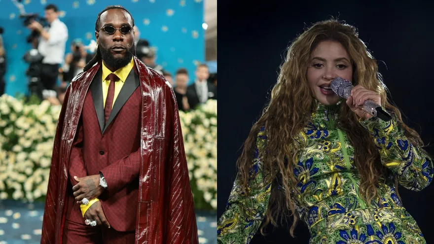 Foto combo de Burna Boy y Shakira