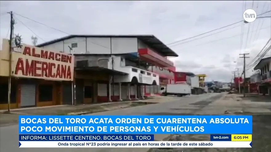 Despejadas calles y avenidas de Changuinola tras cuarentena total