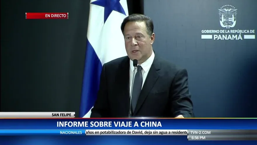 Presidente Varela brinda informe de visita oficial a China