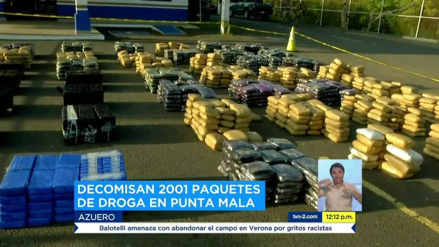 Incautan 2,001 paquetes de droga en Azuero