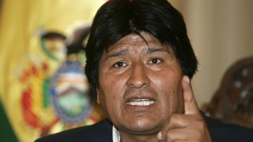 En la imagen, un registro del presidente de Bolivia, Evo Morales.