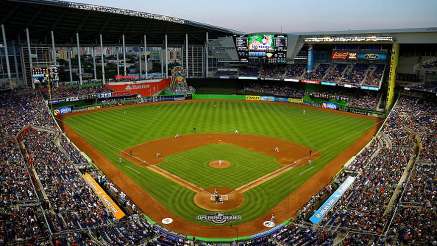 Vista panorámica del terreno del Marlins Park