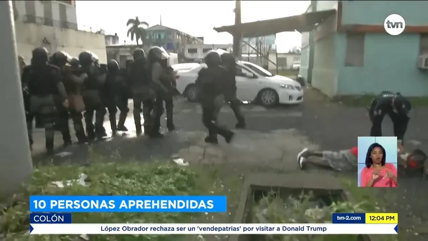 Detenidos en protesta en Colón