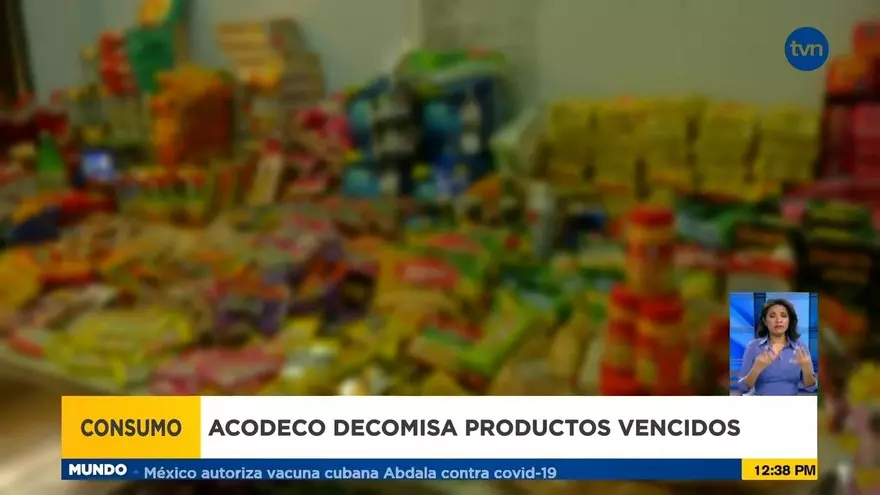 Decomisan mercancía vencida