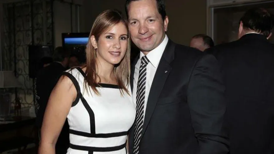 Milena Vallarino de Ferrufino junto a Guillermo Ferrufino