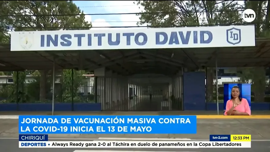 Colegios preparados para jornada de vacunación en Chiriquí