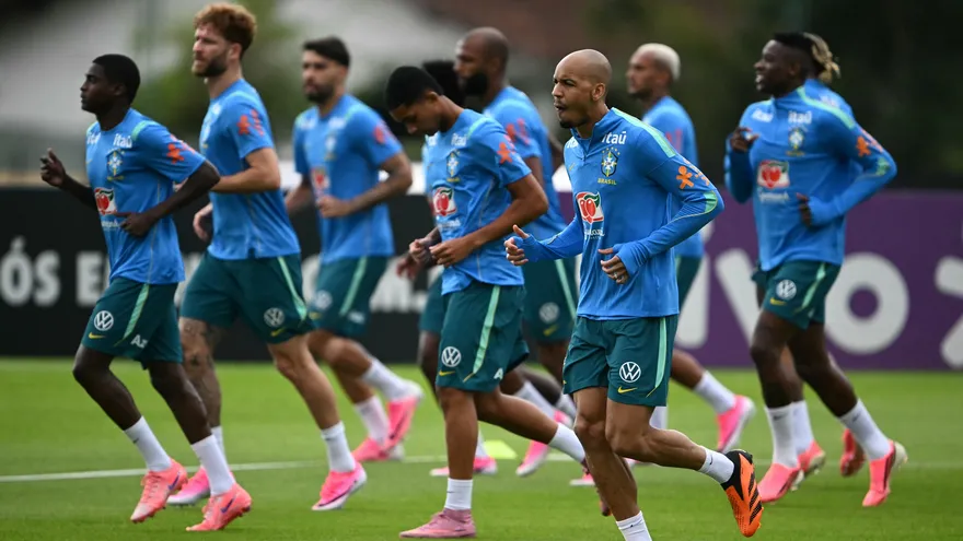 Entrenamiento de la selección de Brasil