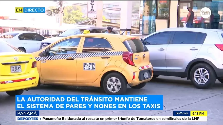 Se mantiene las medidas de pares y nones para los taxis