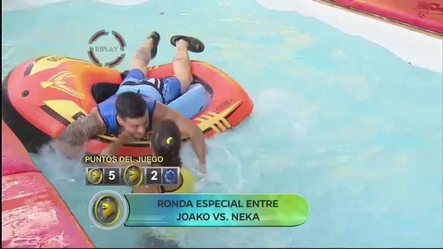 ¡Reto entre Joako y Neka más lesión de Polo Polo, todo, en el circuito de los botes!
